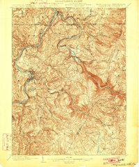 Morgantown 1902 topographic map thumbnail