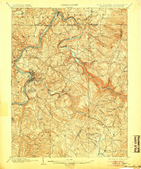 Morgantown 1902 topographic map thumbnail