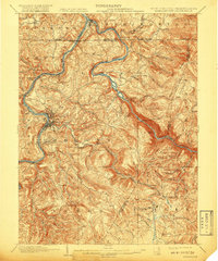 Morgantown 1902 topographic map thumbnail