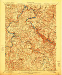 Morgantown 1902 topographic map thumbnail