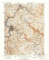 Morgantown 1931 topographic map thumbnail