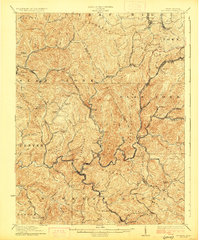 Mullens 1927 topographic map thumbnail