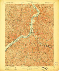 New Martinsville 1906 topographic map thumbnail