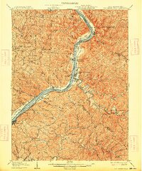 New Martinsville 1906 topographic map thumbnail