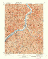 New Martinsville 1924 topographic map thumbnail