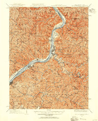 New Martinsville 1924 topographic map thumbnail