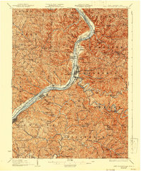 New Martinsville 1926 topographic map thumbnail