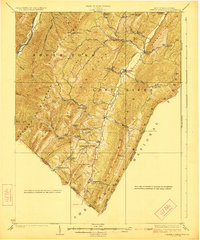 Orkney Springs 1923 topographic map thumbnail