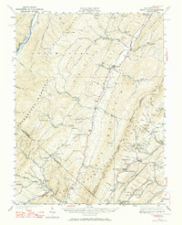 Orkney Springs 1940 topographic map thumbnail