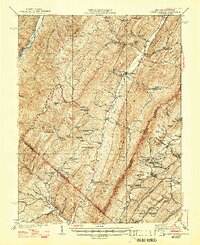 Orkney Springs 1943 topographic map thumbnail