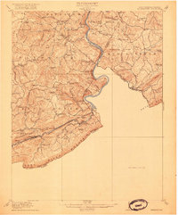 Peterstown 1916 topographic map thumbnail
