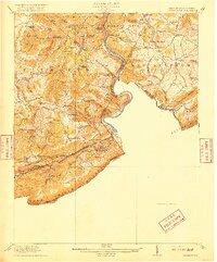Peterstown 1916 topographic map thumbnail