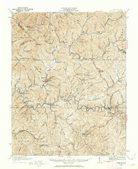Pineville 1910 topographic map thumbnail