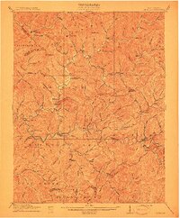 Pineville 1912 topographic map thumbnail