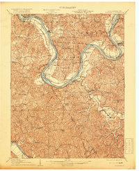 Ravenswood 1908 topographic map thumbnail