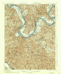 Ravenswood 1928 topographic map thumbnail