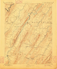 Romney 1891 topographic map thumbnail