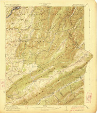 Ronceverte 1923 topographic map thumbnail