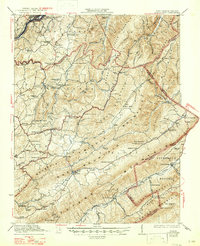 Ronceverte 1923 topographic map thumbnail