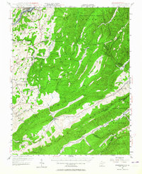 Ronceverte 1948 topographic map thumbnail