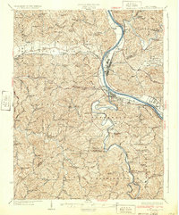 Saint Albans 1933 topographic map thumbnail