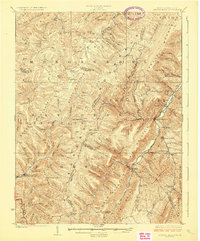 Spruce Knob 1924 topographic map thumbnail