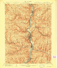 Steubenville 1904 topographic map thumbnail