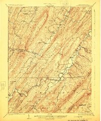 Wardensville 1924 topographic map thumbnail
