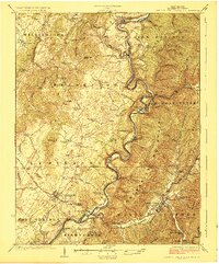 White Sulphur Springs 1923 topographic map thumbnail