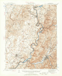White Sulphur Springs 1935 topographic map thumbnail