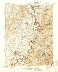 White Sulphur Springs 1939 topographic map thumbnail