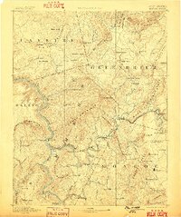 Hinton 1892 topographic map thumbnail