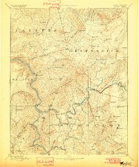 Hinton 1892 topographic map thumbnail