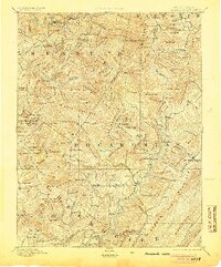 Huntersville 1894 topographic map thumbnail