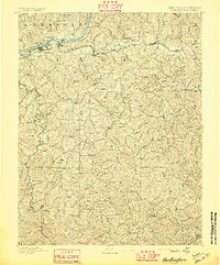 Huntington 1892 topographic map thumbnail