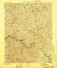 Kanawha Falls topographic map thumbnail