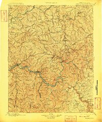 Kanawha Falls 1901 topographic map thumbnail