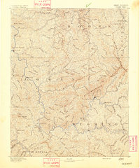 Oceana 1891 topographic map thumbnail