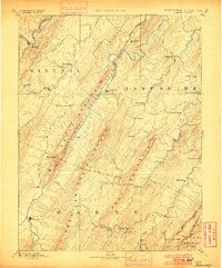 Romney 1891 topographic map thumbnail