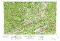 Bluefield 1957 topographic map thumbnail