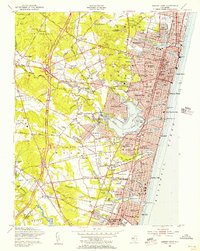 Asbury Park 1954 topographic map thumbnail