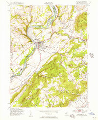 Belvidere 1955 topographic map thumbnail