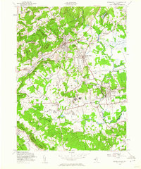 Bernardsville 1954 topographic map thumbnail