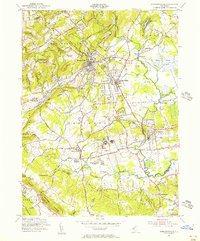 Bernardsville 1954 topographic map thumbnail