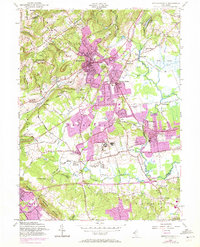 Bernardsville 1954 topographic map thumbnail
