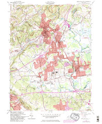 Bernardsville 1954 topographic map thumbnail