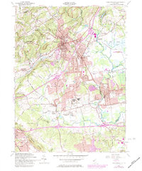 Bernardsville 1954 topographic map thumbnail