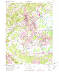 Bernardsville 1954 topographic map thumbnail