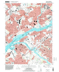 Beverly 1995 topographic map thumbnail