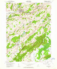 Blairstown 1954 topographic map thumbnail